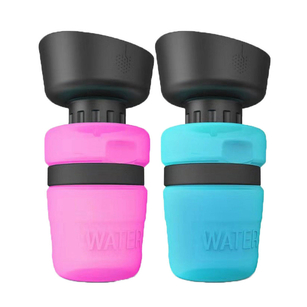FoldMate™ Compact Travel Dog Bottle – 520ml Leakproof & Foldable