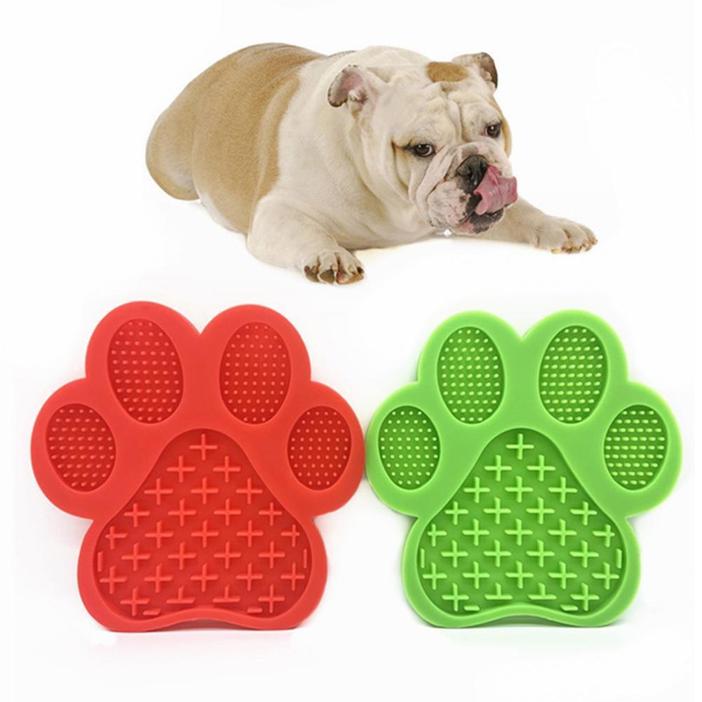 Paw-Shaped Silicone Dog Lick Mat – Bath Time Calmer