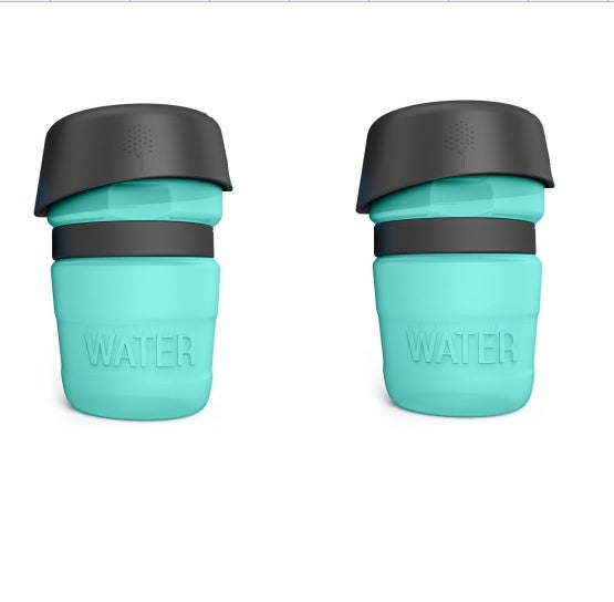 FoldMate™ Compact Travel Dog Bottle – 520ml Leakproof & Foldable