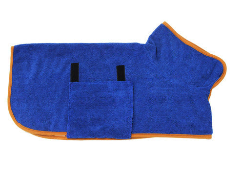 Ultra-Absorbent Pet Bathrobe – Quick-Dry Microfiber Dog Towel with Waist Wrap | Perfect for Bath, Pool & Rain
✅