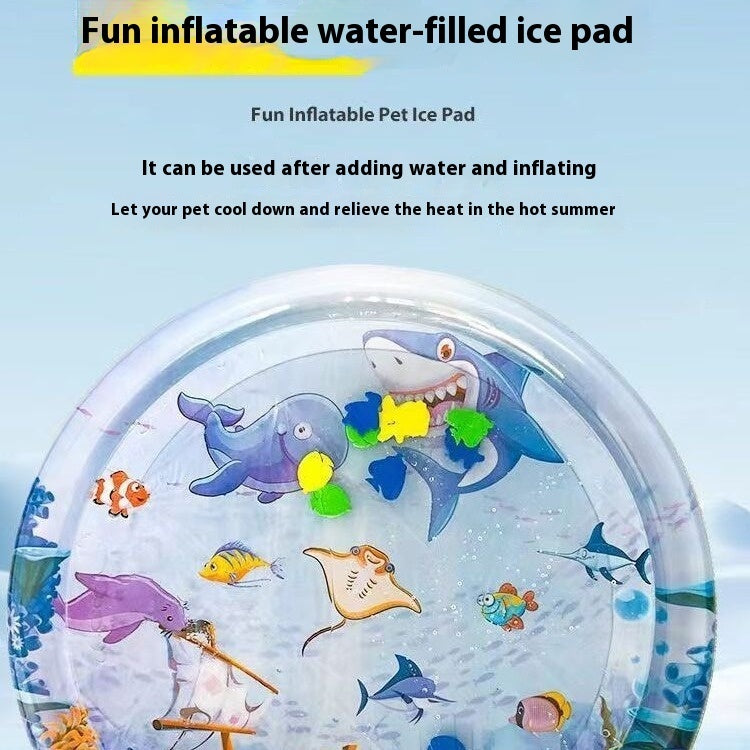 Summer Cooling Pet Ice Pad – Water Bed Mat for Dogs & Cats | Anti-Overheating, Washable & Stress-Free