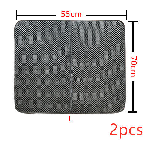 No-Mess Double Layer Cat Litter Mat – Anti-Scatter, Waterproof, Easy Clean