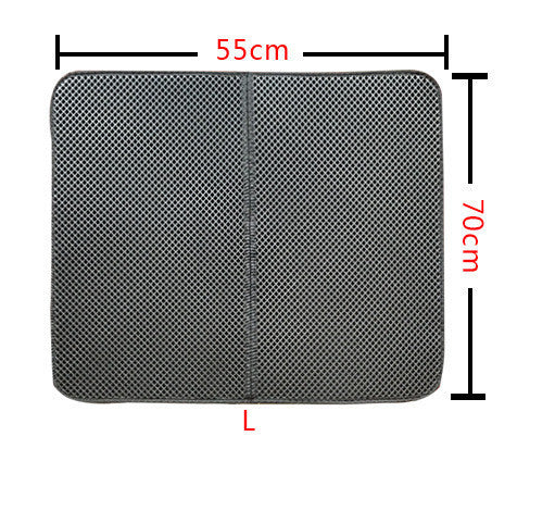 No-Mess Double Layer Cat Litter Mat – Anti-Scatter, Waterproof, Easy Clean