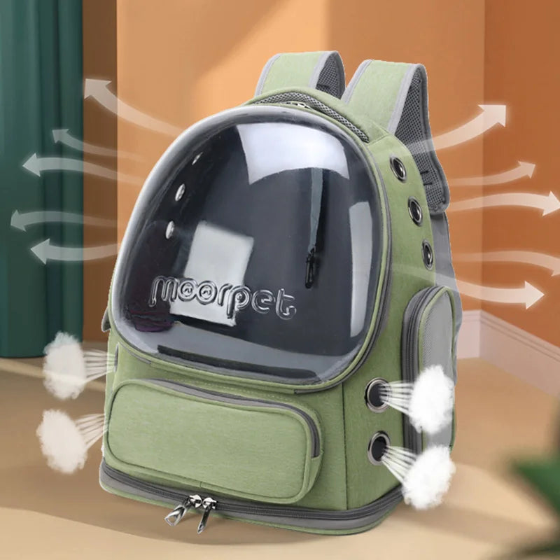 Oznests AirNest™ – Transparent Pet Travel Backpack