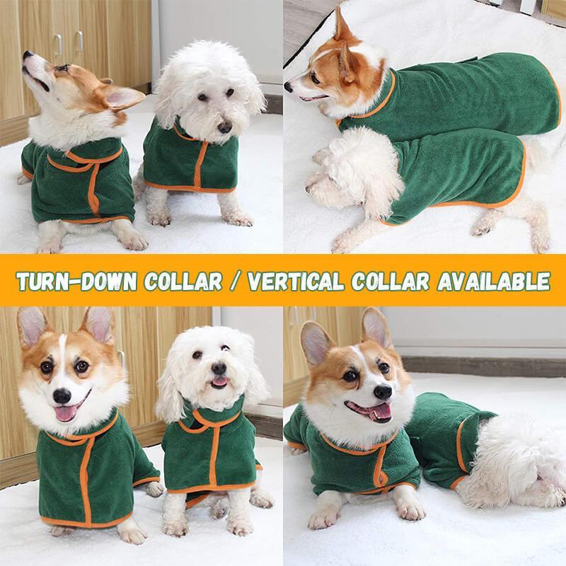 Ultra-Absorbent Pet Bathrobe – Quick-Dry Microfiber Dog Towel with Waist Wrap | Perfect for Bath, Pool & Rain
✅