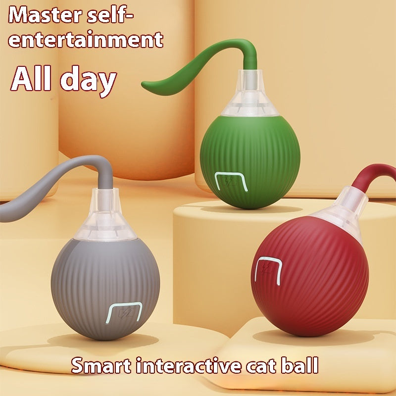 "Smart Rolling Cat Ball – Interactive Motion-Activated Toy for Indoor Cats"