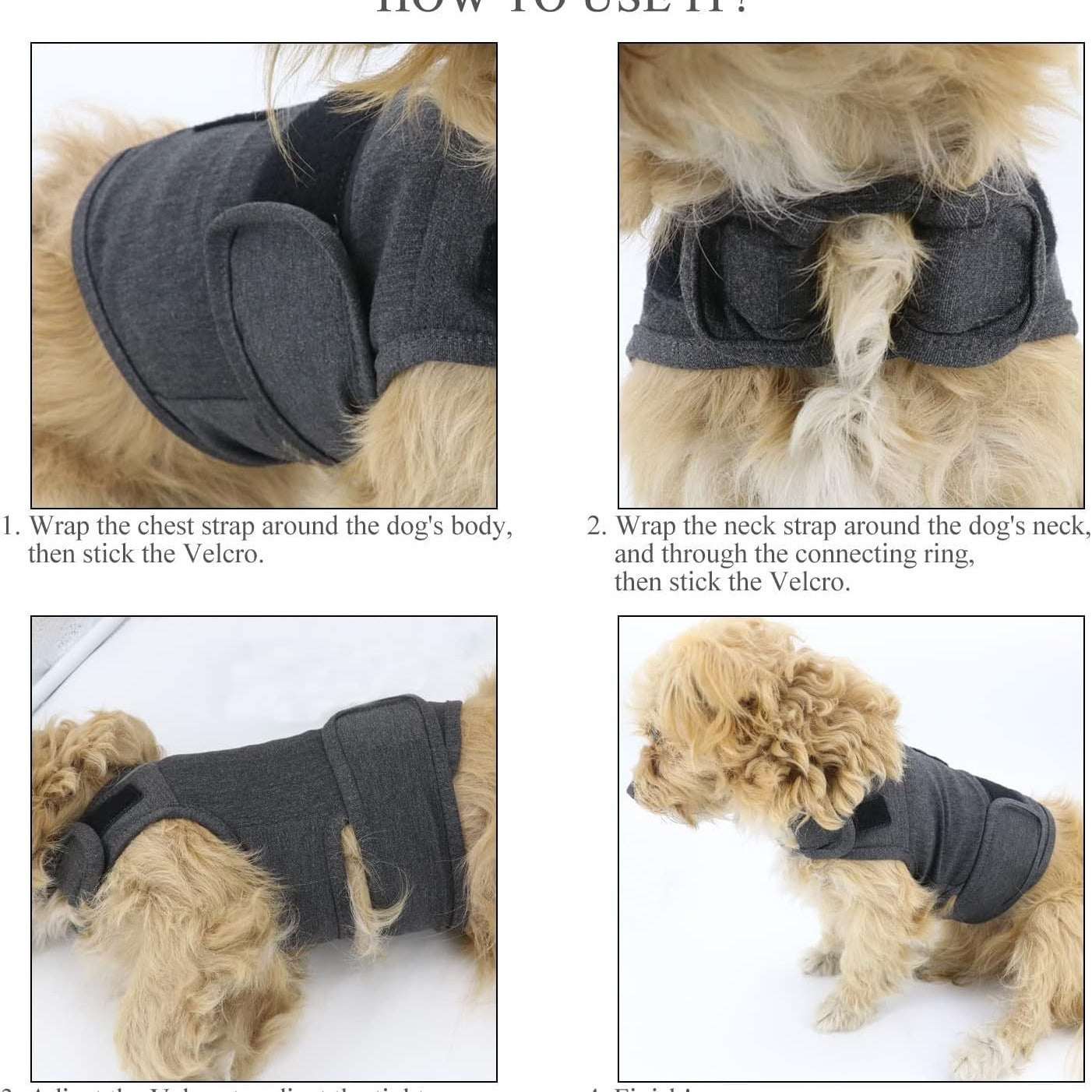 Classic Dog Anxiety Jacket – Calm Your Pup Naturally & Reduce Stress