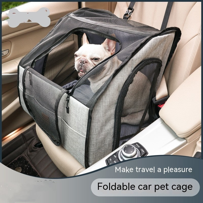 Foldable Travel Dog Crate – Urban Car Carrier for Small Pets
