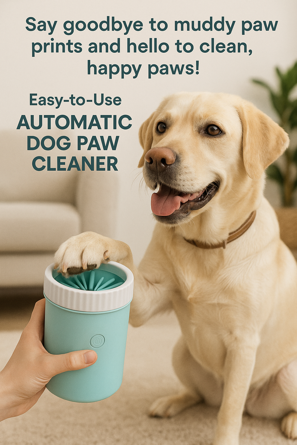 🐾 Automatic Dog Paw Cleaner