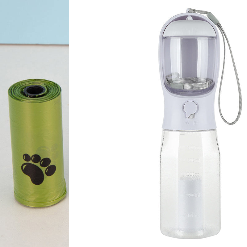 SmartFold™ Portable Dog Water Bottle – 3-in-1 Leakproof Travel Companion