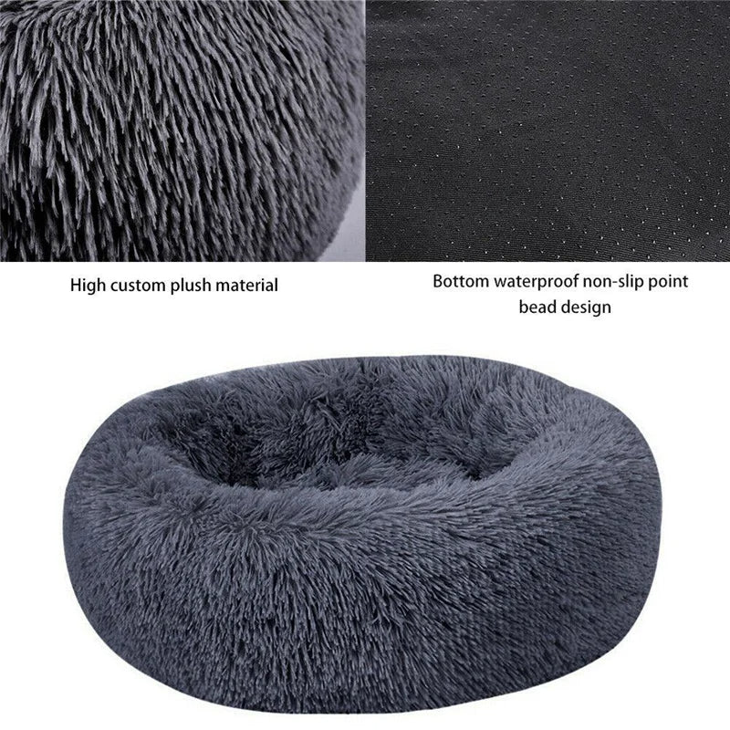 🛏️ XL Calming Pet Bed – Anti-Anxiety Donut for Dogs & Cats 🐶🐱