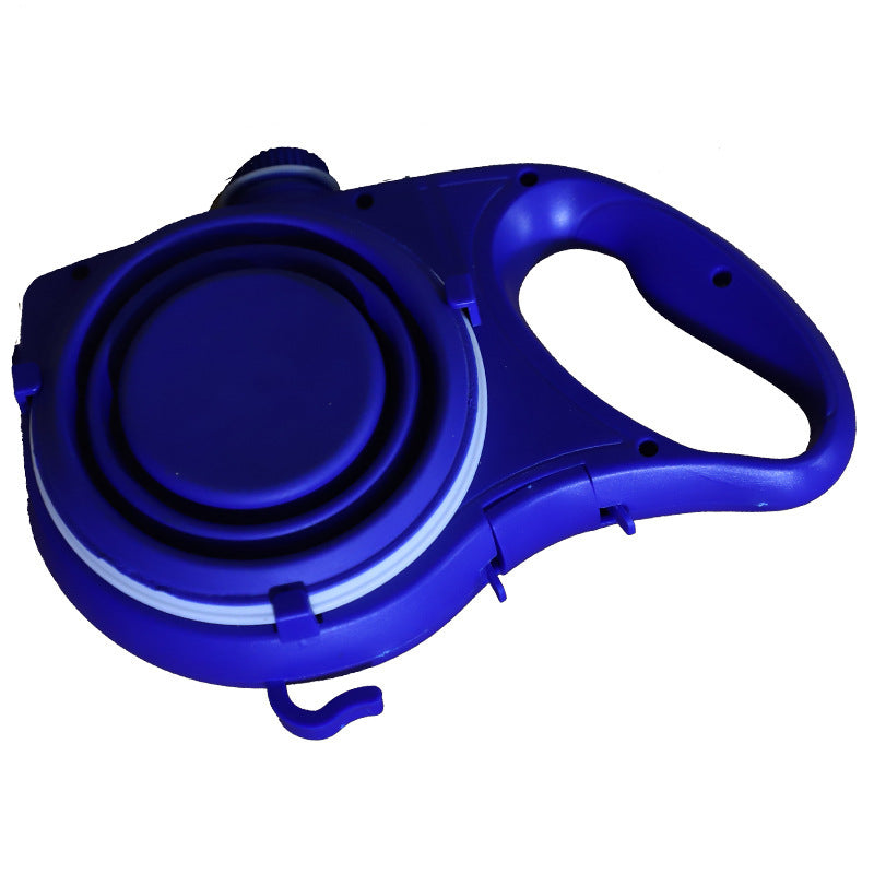 3-in-1 Dog Water Bottle + Foldable Bowl + Leash Hook – Outdoor Pet Travel Kit