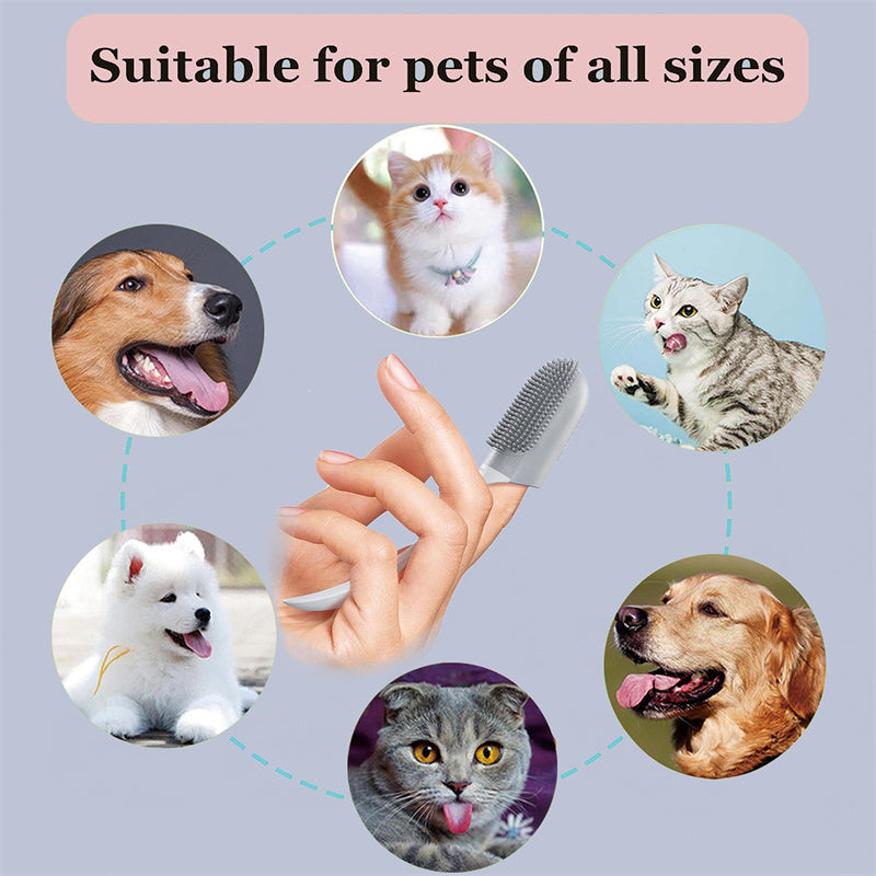 Pet Tooth Cleaning Finger Brush – Gentle Oral Care for Dogs & Cats