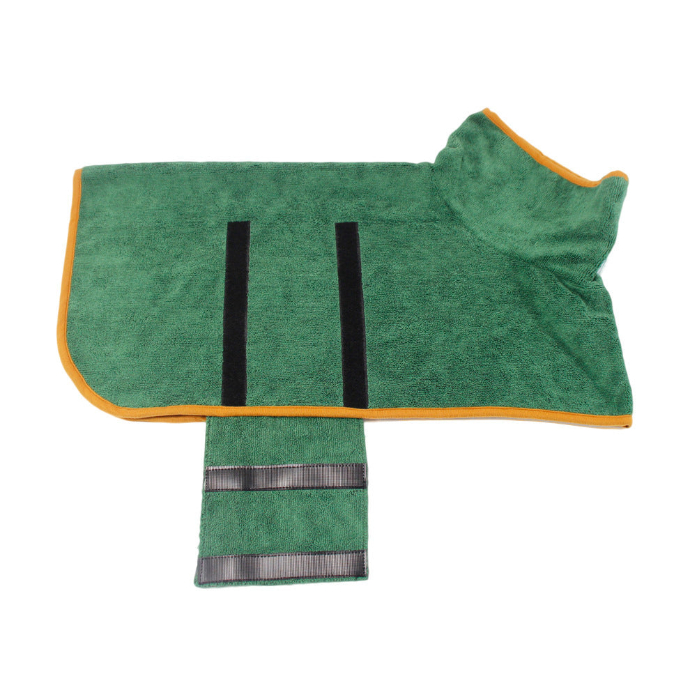 Ultra-Absorbent Pet Bathrobe – Quick-Dry Microfiber Dog Towel with Waist Wrap | Perfect for Bath, Pool & Rain
✅