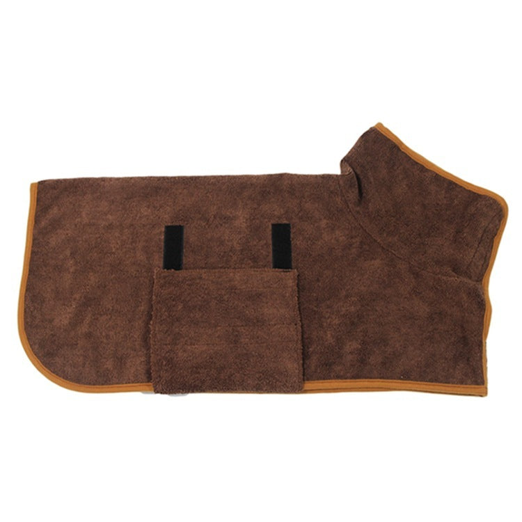Ultra-Absorbent Pet Bathrobe – Quick-Dry Microfiber Dog Towel with Waist Wrap | Perfect for Bath, Pool & Rain
✅