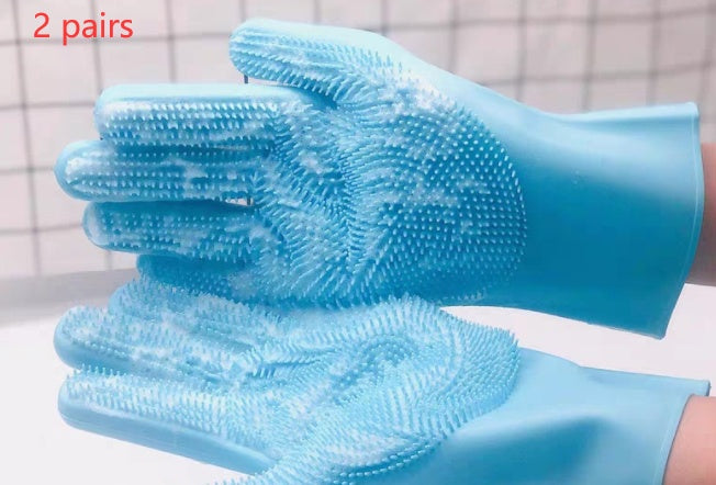 "Pet Grooming Glove – Deshedding & Massage Brush for Dogs & Cats"