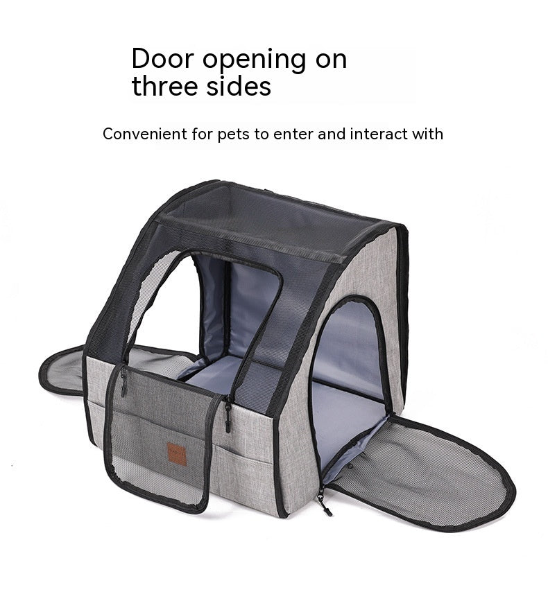 Foldable Travel Dog Crate – Urban Car Carrier for Small Pets