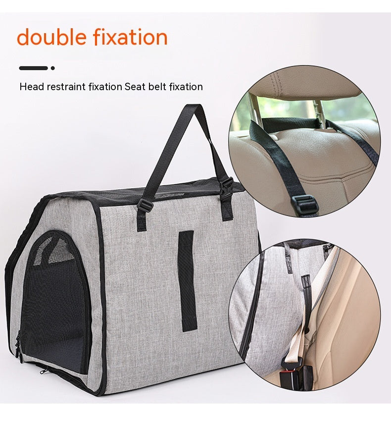 Foldable Travel Dog Crate – Urban Car Carrier for Small Pets