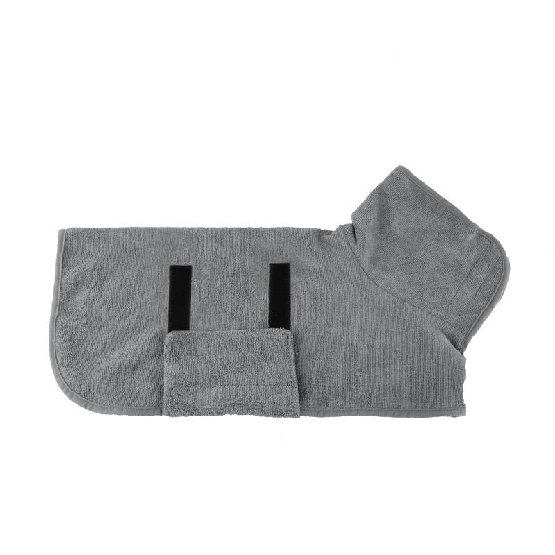 Ultra-Absorbent Pet Bathrobe – Quick-Dry Microfiber Dog Towel with Waist Wrap | Perfect for Bath, Pool & Rain
✅