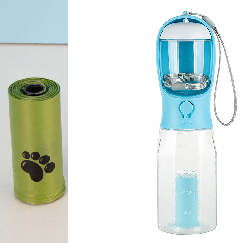 SmartFold™ Portable Dog Water Bottle – 3-in-1 Leakproof Travel Companion