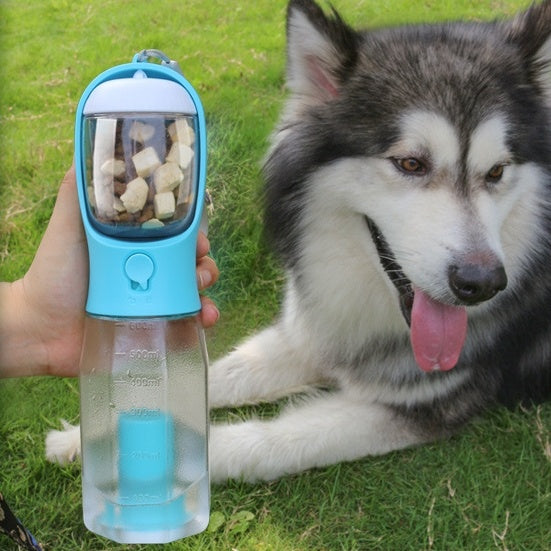 SmartFold™ Portable Dog Water Bottle – 3-in-1 Leakproof Travel Companion