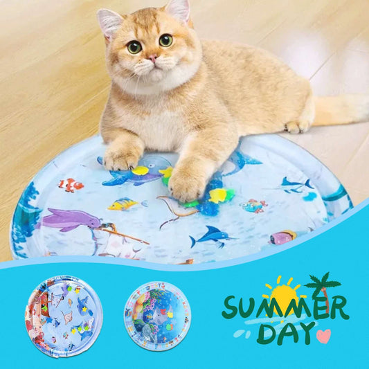 Summer Cooling Pet Ice Pad – Water Bed Mat for Dogs & Cats | Anti-Overheating, Washable & Stress-Free